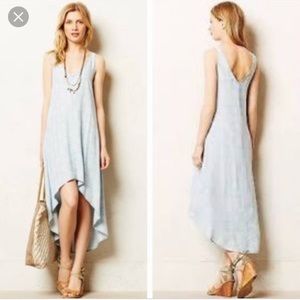 Anthropologie Cloth & Stone Ikat Chambray Dress